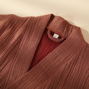 Camisón para mujer Albornoz largo para mujer Camisón de algodón puro Ropa Batas de dormir de noche para mujer - Product Image 2