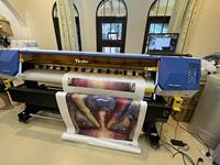 Impresora Digital Ecosolvente Yinstar de 1.8m con Cabezal Único para Lonas e Impresión de Adhesivos Publicitarios, Impresora de Inyección de Tinta XP600