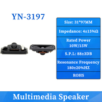 OEM 3197 31x97MM 4Ohms10W Speaker Magnetik Multimedia Kotak Suara Bluetooth Mesin Iklan dengan Driver Speaker Terintegrasi Unit Suara