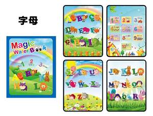 Desain baru papan gambar dapat digunakan kembali mainan pendidikan tikar coretan air ajaib buku gambar untuk anak-anak - Product Image 3