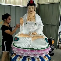 Statue de Bouddha Kwan Yin Feng Shui, Figurine de Bouddha assis, Thème Amour, Décoration d'intérieur, Résine, Étanche, Article Religieux, Cadeaux Porte-Bonheur