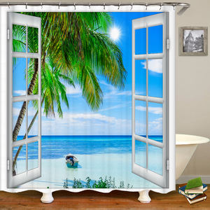 <span class=keywords><strong>Rideau</strong></span> <span class=keywords><strong>de</strong></span> douche en polyester imperméable pour salle <span class=keywords><strong>de</strong></span> bain personnalisé avec coucher <span class=keywords><strong>de</strong></span> soleil crépuscule paysage <span class=keywords><strong>de</strong></span> plage <span class=keywords><strong>bord</strong></span> <span class=keywords><strong>de</strong></span> <span class=keywords><strong>mer</strong></span> imprimé crochet pour <span class=keywords><strong>rideau</strong></span> décor à la maison - Product Image 6