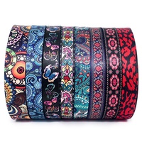 Sangle en nylon polyester d'impression par transfert de chaleur personnalisée de 38mm/50mm pour sangle de sac vêtement guitare accessoires pour animaux de compagnie