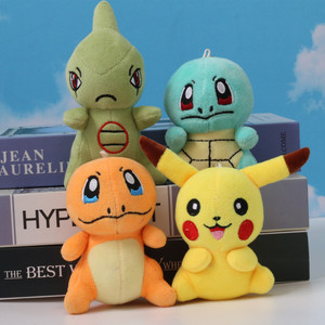 Llavero de <span class=keywords><strong>Pokemon</strong></span> de 4 pulgadas, decoración de mochila, bonito juguete de peluche de algodón para regalo de niños - Product Image 1