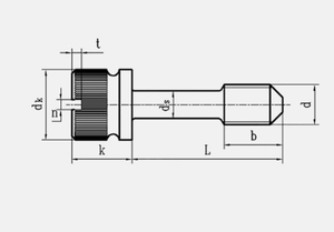 Tornillo de hombro LeGood de acero inoxidable con cabeza moleteada para uso automotriz M3 - Product Image 4