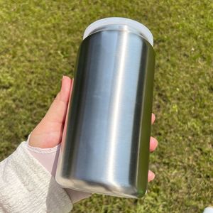 Vaso de Acero Inoxidable de 16 oz para Refrescos, Blanco para Sublimación, Vaso Metálico para Cerveza, Vaso de Acero Inoxidable de 16 oz, Envío desde Almacén en EE. UU. - Product Image 3