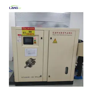 Compresor de aire de tornillo VSD sin aceite lubricado con agua Langair 11KW 10Bar para la industria alimentaria