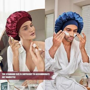 <span class=keywords><strong>Bonnet</strong></span> de Nuit <span class=keywords><strong>en</strong></span> Soie <span class=keywords><strong>Satin</strong></span>ée Double Couche pour Hommes et Femmes, Bande Élastique Douce pour Cheveux Bouclés et Tressés, Réversible, Idéal Voyage – Offre Exceptionnelle - Product Image 6