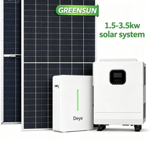 Sistema de Energía Solar Completo Fuera de la Red de 1.5kW, 3kW, 3.5kW con Paneles Solares Fuera de la Red y Batería de Litio Deye de 10kWh - Product Image 1