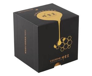 กล่องกระดาษแข็งพิมพ์ลายละเอียดอ่อนสำหรับบรรจุภัณฑ์ขวดน้ำผึ้ง - Product Image 1