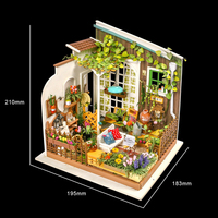 Robotime Rolife DG108 Maison de fleurs de Miller, artisanat en bois, maison miniature 3D en bois à monter soi-même pour la vente en dropshipping