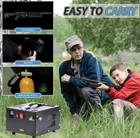 Kompresor PCP 12V 110V 220V 350W 30mpa 4500psi 300bar 30mpa Paintball 4500psi  PCP 300 bar