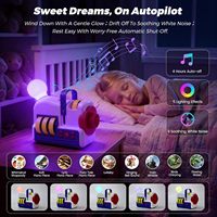 Projecteur de histoires 2026, 4 cartes de films, lecteur audio intégré, 9 sons de sommeil et lumière nocturne galaxie dégradée, cadeau pour enfants