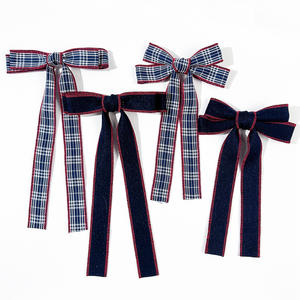 Niedliche Modische Flache Stoffbezogene Haarspangen mit Banddesign Ausgefallene Haaraccessoires für Mädchen - Product Image 2