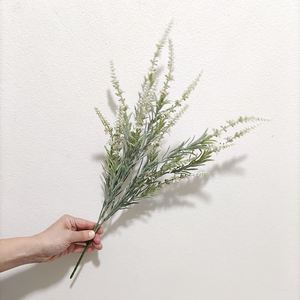 2023トレンドアイテム造花高品質装飾花フェイク5枝ロングステムラベンダーフラワー - Product Image 2