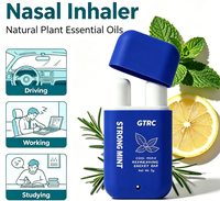 Bâtonnet Inhalateur Nasal Menthe Double Orifice Design Énergisant Aromathérapie Vente en Gros Prix Usine Fournisseur OEM Personnalisé
