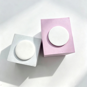 Reusable Soft Cosmetic Powder Puff Custom Logo Thin Round <b>Fluffy</b> PU Flocking Loose Powder Puff for <b>Cushion</b> Foundation Makeup - Product Image 5