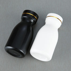 Petite bouteille ronde en PEHD de 100 CC pour médicaments liquides, emballage de comprimés, impression sérigraphique, logo personnalisé, bouteille vide avec bouchon à vis pour jus - Product Image 4