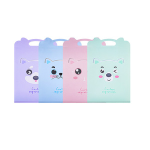 Công suất lớn phim hoạt hình cung cấp trường an toàn lưu trữ nguồn cung cấp biểu tượng tùy chỉnh dễ thương phim hoạt hình màu PP nộp hồ sơ sản phẩm A4 tập tin Túi - Product Image 1