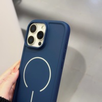 Coque de Téléphone Magnétique Simple en TPU Souple pour iPhone 11 12 13 14 15 16 Pro Max, Chargement Sans Fil, Toucher Agréable, Housse de Protection
