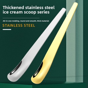 <span class=keywords><strong>Cuillère</strong></span> <span class=keywords><strong>à</strong></span> dessert/gâteau/<span class=keywords><strong>fromage</strong></span>/yaourt/café en acier inoxydable avec têtes plates et carrées, finition polie miroir, design moderne et minimaliste - Product Image 3