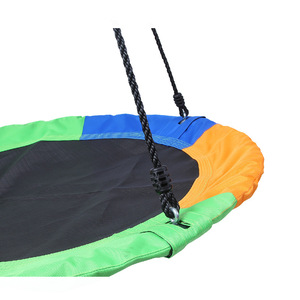 Columpio Redondo de Tela Oxford Tricolor 900D para Exteriores, 100 cm de Diámetro, con Cuerda para Colgar en el Árbol, para Niños, Uso Recreativo - Product Image 2