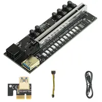 Neueste V018 GPU PCI Express PCIE Riser-Karte V018S PK VER 009 009S 010S 010X 011 PRO PLUS 012 MAX 013PRO 014 016 VER018S