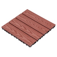 Dalles de terrasse emboîtables en WPC (bois composite) 30x30cm pour balcon extérieur et maison