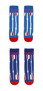 Chaussettes-pantoufles en polaire thermique pour <span class=keywords><strong>homme</strong></span> - Doublure en sherpa avec poignées antidérapantes, chaussons de maison confortables pour Noël - Product Image 2