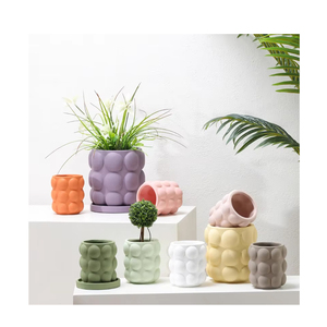Balcon Moderne <span class=keywords><strong>Rond</strong></span> Épaissir Bonsaï Pots Pots En Terre Cuite Pour Plantes Durable En Céramique Succulente Planteur - Product Image 1