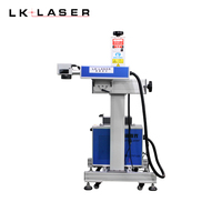 Machine de marquage laser à fibre volante industrielle avec convoyeur