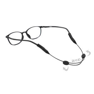 Noir réglable anti-dérapant Silicone <span class=keywords><strong>lunettes</strong></span> support de retenue <span class=keywords><strong>fil</strong></span> d'acier sport <span class=keywords><strong>lunettes</strong></span> de soleil chaîne chaîne <span class=keywords><strong>lunettes</strong></span> <span class=keywords><strong>lunettes</strong></span> cordon sangle - Product Image 5