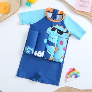 Toptan çocuk yüzdürme tek parça mayolar karikatür baskı çabuk kuru güneş koruma çocuklar erkek kızlar için mayo yüzen - Product Image 2