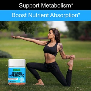 Gummies Probiotiques et Prébiotiques Premium Bacillus Coagulans avec <span class=keywords><strong>Inuline</strong></span> FOS Favorisent la <span class=keywords><strong>Santé</strong></span> Digestive et Immunitaire 30 Gummies Saveur Pêche - Product Image 6
