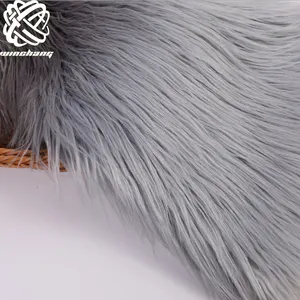 Faux Fur 2021 Hot Sale Fade Color Long Pile Faux Fur High PIle Plush Fabric Fake Fur For Garment Bag Toy