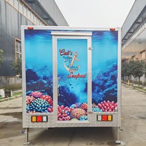 Tùy Chỉnh 4M-6M Vuông Di Động Thực Phẩm Đường Phố Xe Tải Thiết Kế Miễn Phí Màu Sợi Thủy Tinh Snack Thực Phẩm Bán Hàng Tự Động Giỏ Hàng Ice Cream Kẹo Chip - Product Image 2