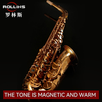 Popular Grade Classic Structure Gold Lacquer the Tone Is Magnetic and Warm Woodwind Instrument X3 Eb Alto Saxophone
