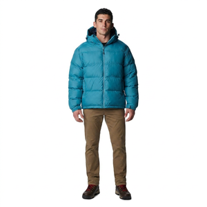 Blouson matelassé en toile enduite pour homme avec rembourrage en coton, col montant, durable et chaud, logo frontal pour marques de mode (OEM) - Product Image 1