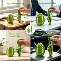 Boredom Buster for Workspace Twisty Fidget Egg Eco-Friendly PLA Smooth Spiral Twist Top Rated Gift Decoration