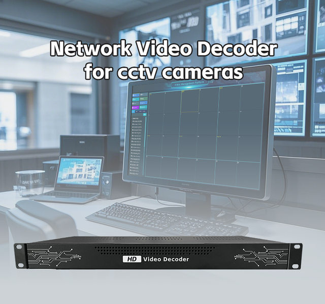 Micagent UHD Video Decoder Modular Decoder Server 4K60 H265 Network Video Matrix for Control Room Wall