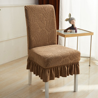 Housse de chaise et de tabouret élastique épaissie universelle pour usage domestique