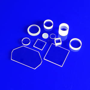 Yüksek hassasiyetli özel lazer kesim temizle kuvars levha düşük fiyatlı yarı iletken için saat camı safir kristal üretim - Product Image 1