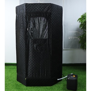 Hiện Đại Sử Dụng Nhà Hình Bát Giác Hình Dạng Đôi Người Hơi Nước Di Động Tắm Hơi Lều Với 3L Hấp Transom Cửa Sổ Và 2 Gấp Ghế - Product Image 5