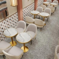Meubles de restaurant commerciaux durables de haute qualité au design moderne, ensemble de table et de chaises modulaires pour la restauration, la cafétéria, le café