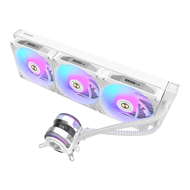 Alseye Hot Selling Liquid Cooler Cpu 360mm Aio Water Cooler  With 3pcs Fans PWM ARGB AM4 AM5 LGA1700 for  PC Case