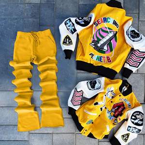 King Mcgreen Star nuova giacca da uomo e pantaloni della tuta 2 pezzi Set primavera autunno tuta sportiva a maniche lunghe da uomo - Product Image 5