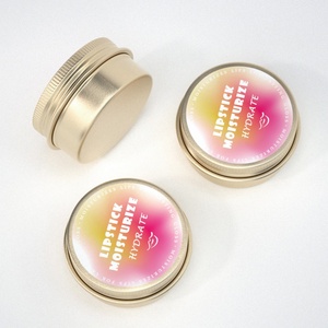 10ml Round Aluminum Cosmetic Tin Aluminum Can for Lip Balm Custom Lip Balm Tin Container - Product Image 4