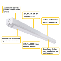 Échantillon Gratuit : Tube LED 4 pieds (1200mm) 3000K 4000K 5000K, Luminaire Linéaire 20W 28W 34W 40W pour Éclairage Intérieur - Catégorie : Barre LED