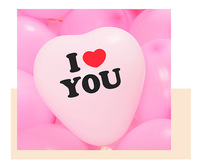 Ballon en latex en forme de coeur de 12 pouces 2.2g je t'aime proposition de la Saint-Valentin confession ballon ballon de décoration de salle de mariage