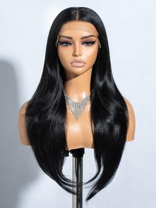 Wig Rambut Asli HD Lace Frontal, Kepadatan 250% HD Full Lace Wig untuk Wanita, Wig Full Lace Pre-Plucked 360 Drawstring - Product Image 6